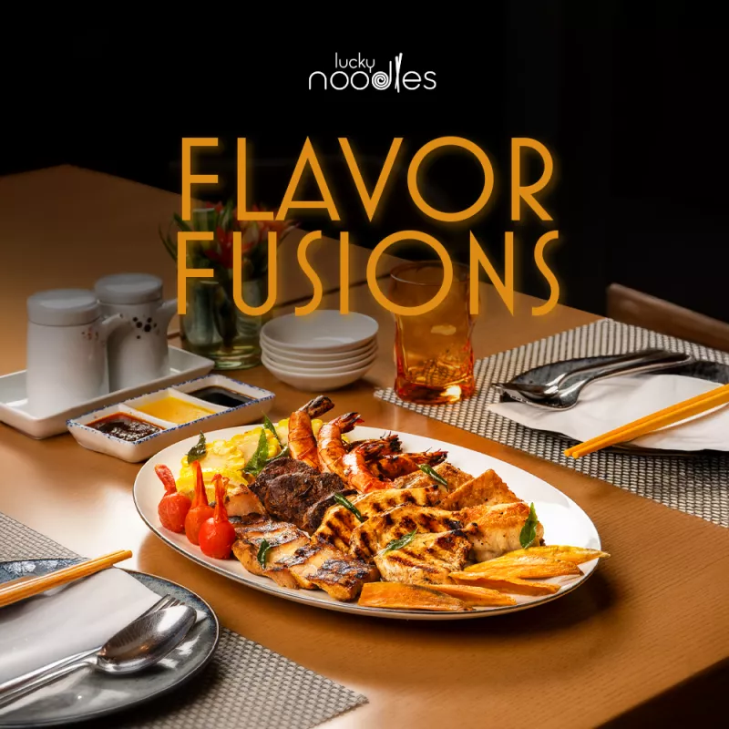 Lucky Noodles: Asian Fusion Meat & Seafood Delight