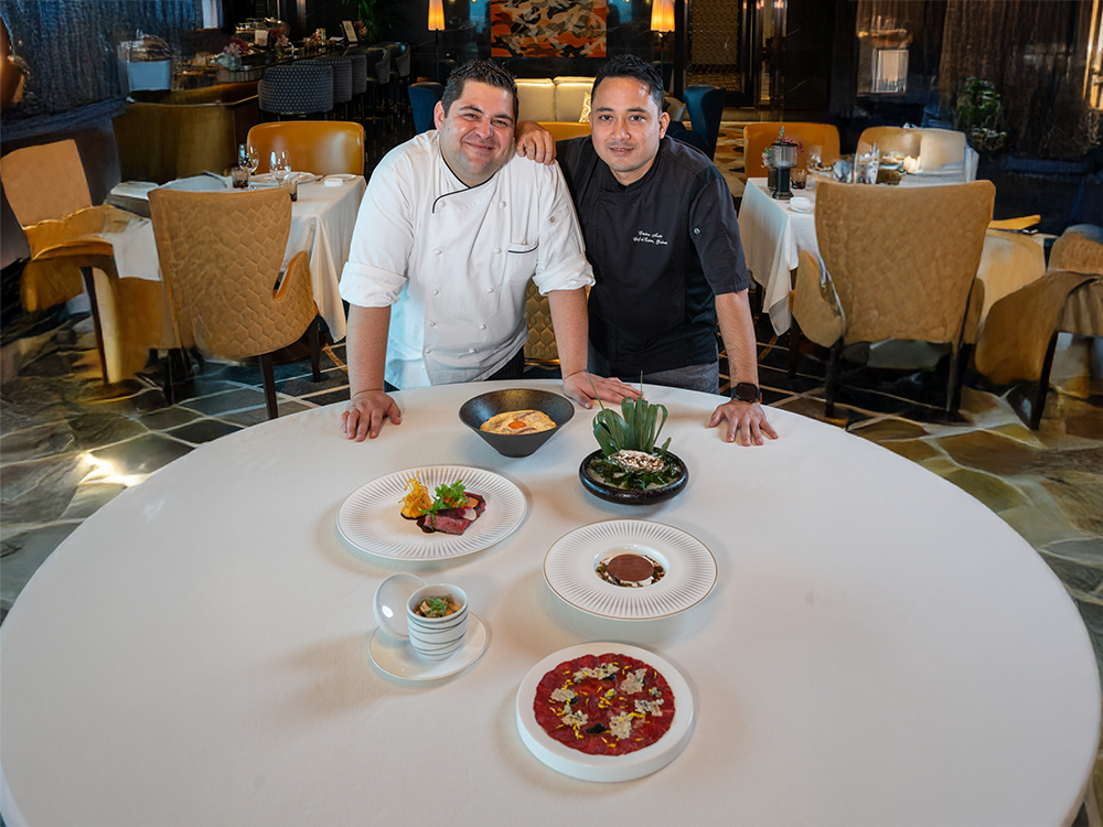 Chefs Joel Manchia and Cristian Asato