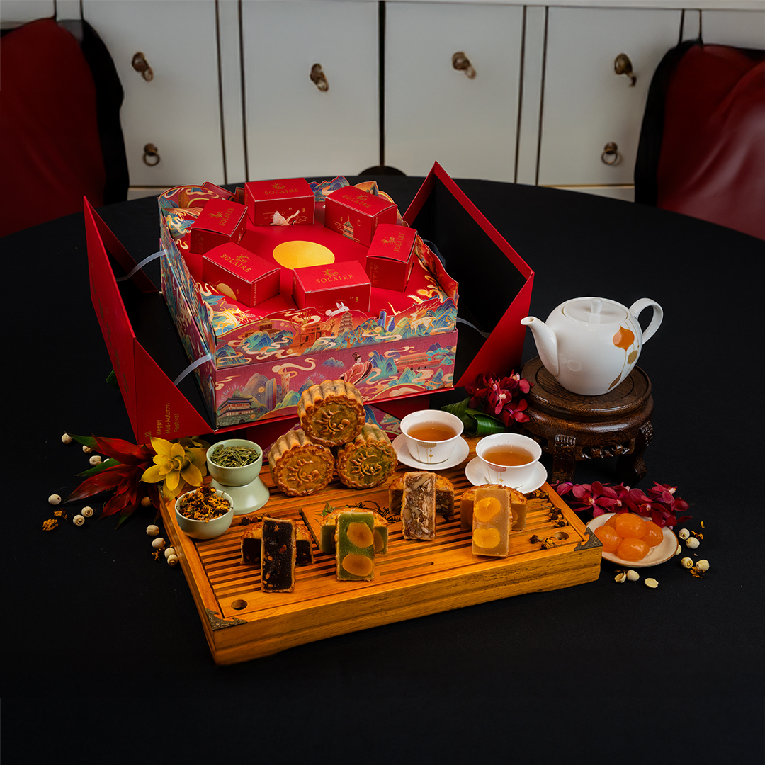 Special edition mooncake filled with lava custard