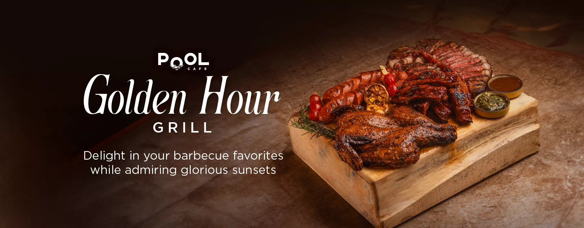 Pool Cafe: Golden Hour Grill