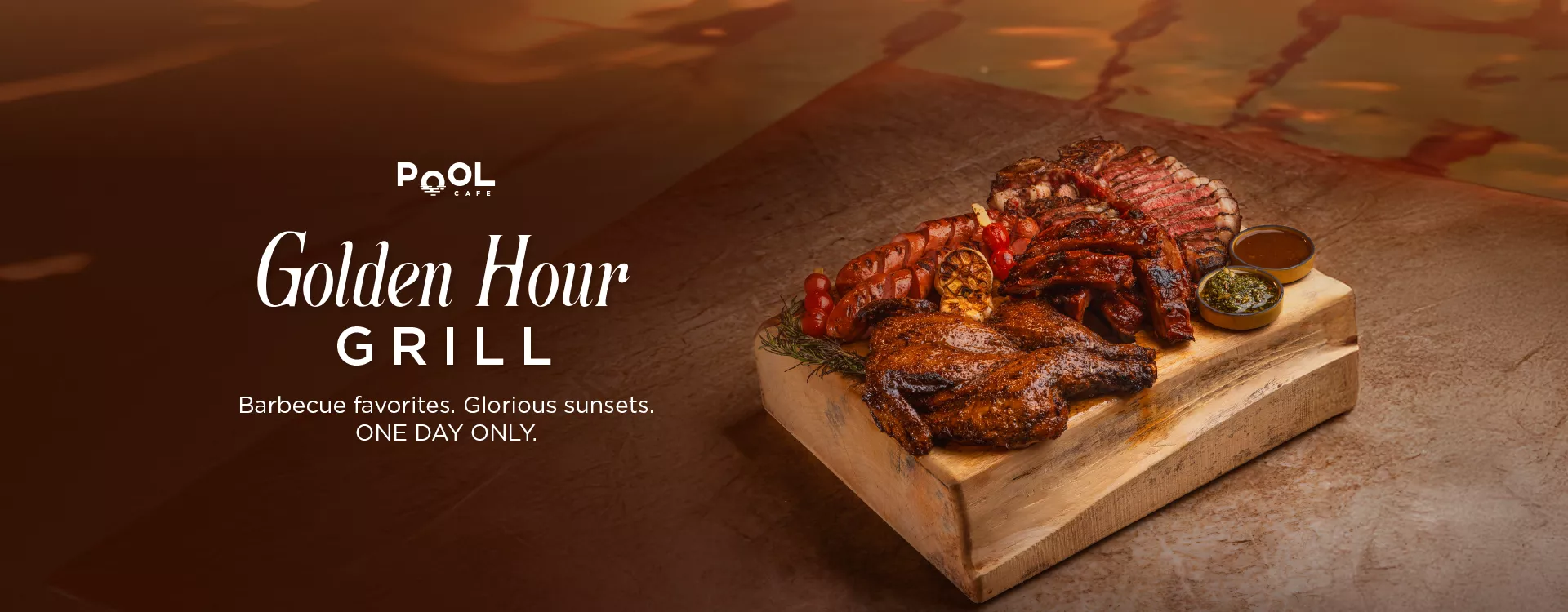 Pool Cafe: Golden Hour Grill