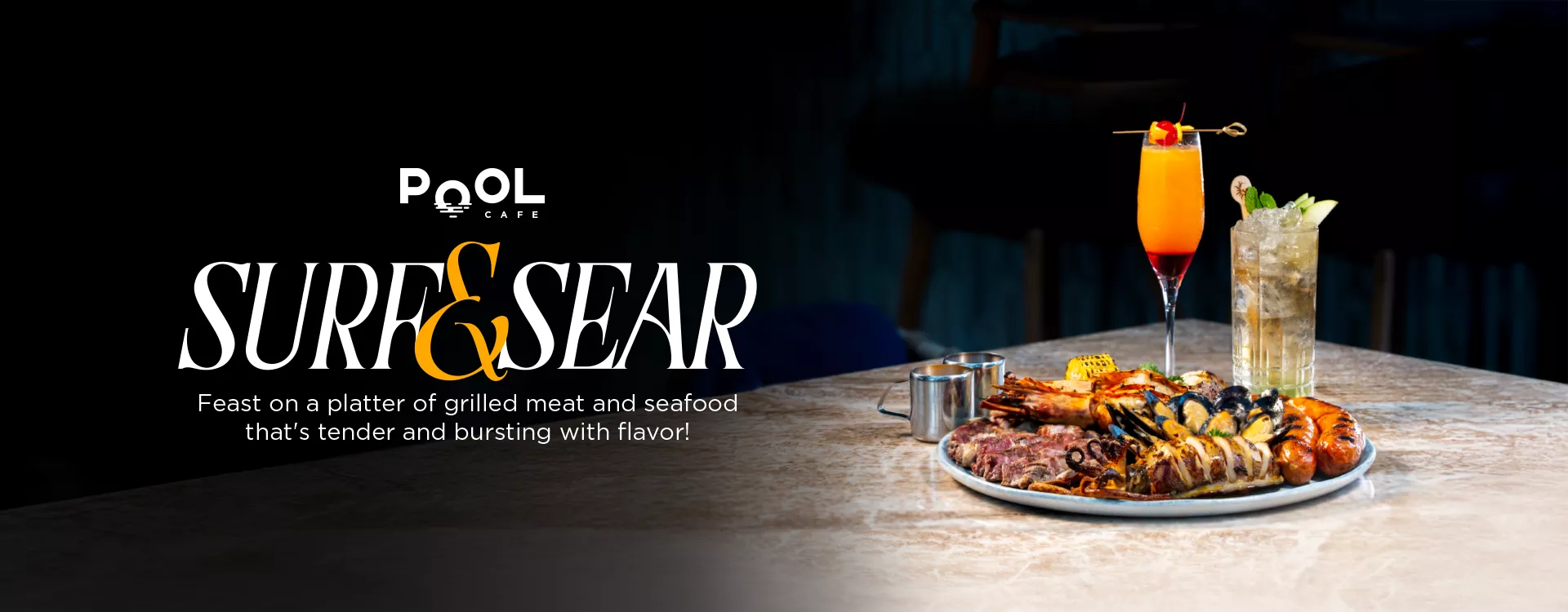 Pool Cafe: Surf & Sear