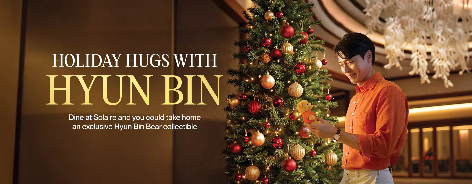 Holiday Hugs with Hyun Bin