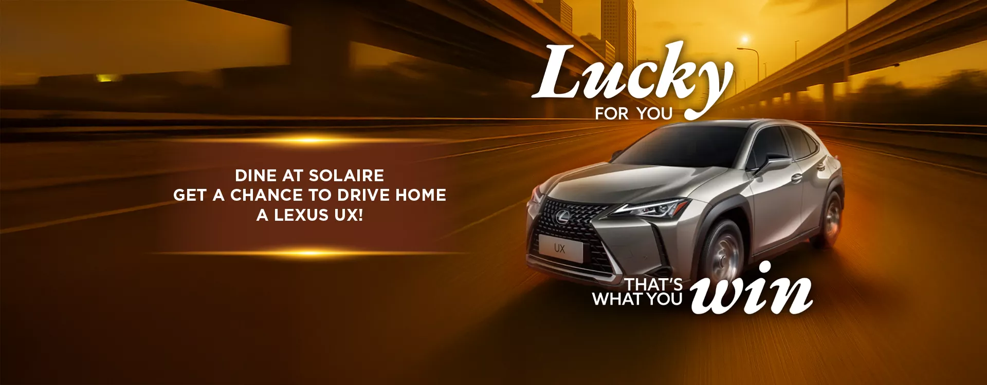 Lucky for you banner