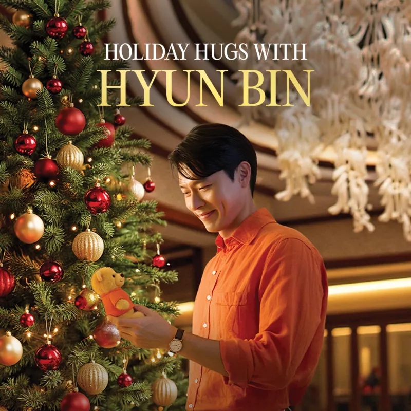 Holiday Hugs with Hyun Bin